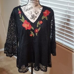 Beautiful black laced blouse
